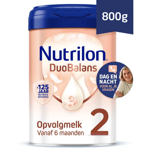 Foto van Nutrilon Opvolgmelk duobalans 2 vanaf 6 mnd. op witte achtergrond