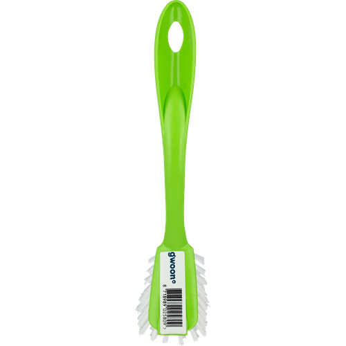 Foto van G'woon Afwasborstel plastic op witte achtergrond