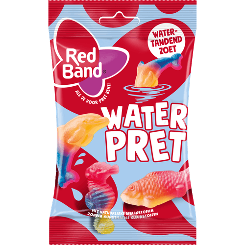 Foto van Red Band Waterpret op witte achtergrond