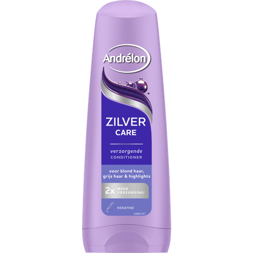 Foto van Andrélon Cremespoeling zilver care op witte achtergrond
