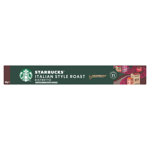 Foto van Starbucks Koffiecups italian roast op witte achtergrond
