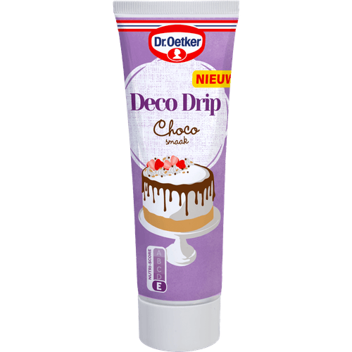 Foto van Dr. Oetker Deco drip choco op witte achtergrond