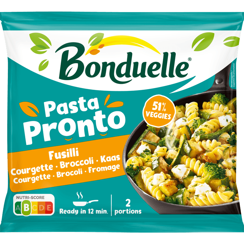 Bonduelle Pasta pronto fusilli courgette broccoli