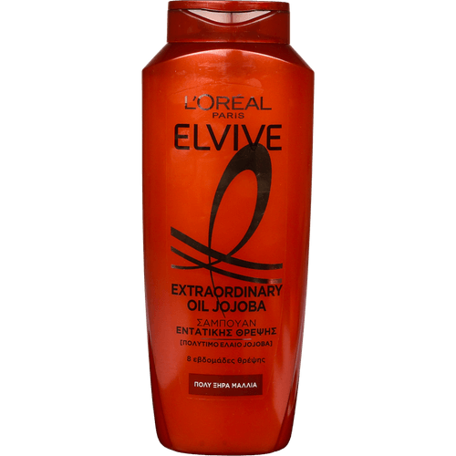 Foto van Elvive Shampoo extraordinary oil op witte achtergrond