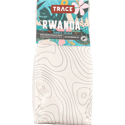 Foto van Trace Koffiebonen rwanda op witte achtergrond