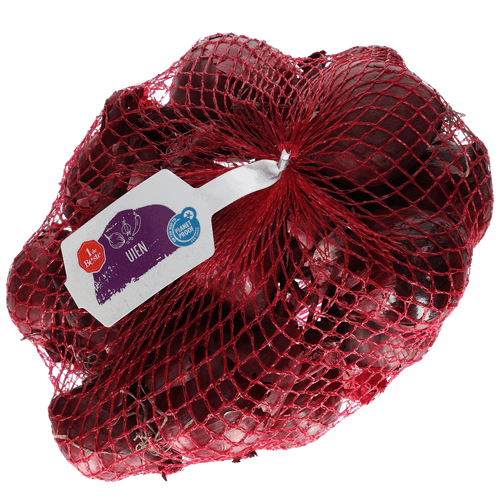 Foto van 1 de Beste Rode uien op witte achtergrond