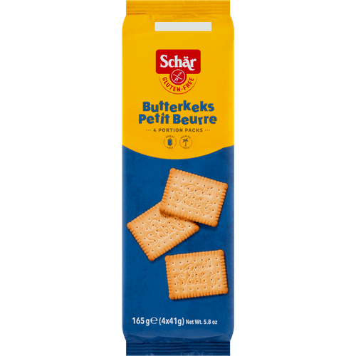 Foto van Schär Butterkeks glutenvrij op witte achtergrond