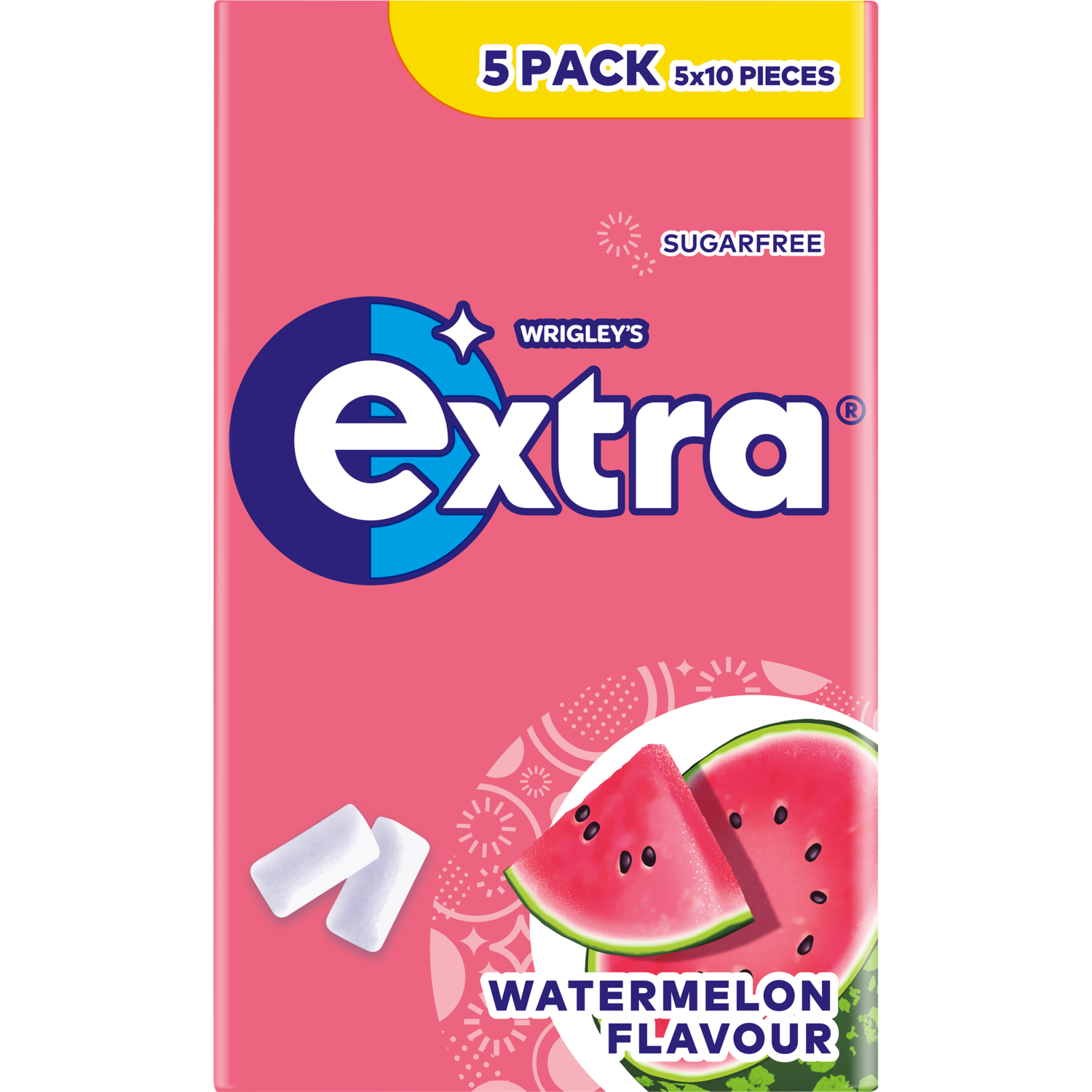 Extra Watermelon suikervrij 5-pack