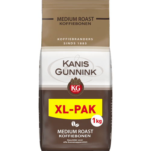 Foto van Kanis & Gunnik Koffiebonen medium roast op witte achtergrond