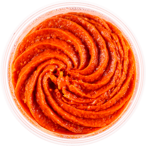 Foto van DekaVers Filet americain naturel op witte achtergrond