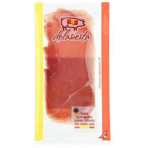 Foto van Serranoham op witte achtergrond
