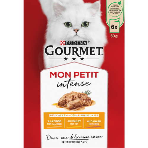 Foto van Gourmet Mon petit eend-kip-kalkoen 6 stuks op witte achtergrond