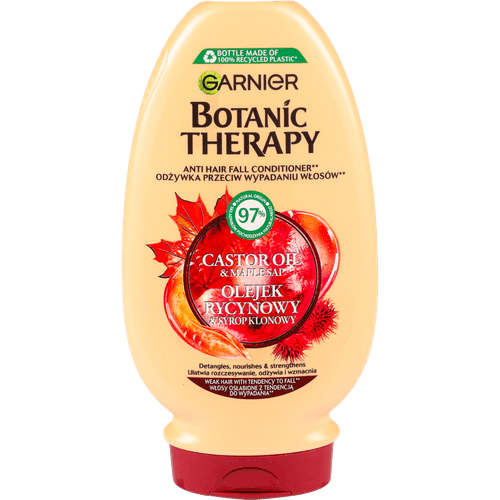 Foto van Garnier Cremespoeling castor oil&almond op witte achtergrond