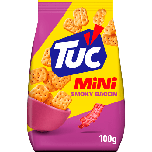 Foto van Lu Minicrackers smokey bacon op witte achtergrond