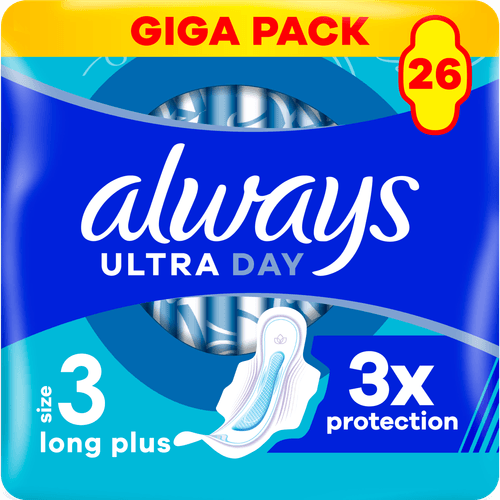 Foto van Always Maandverband ultra day & night op witte achtergrond