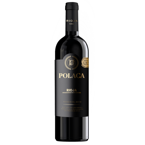 Foto van Polaca Rioja reserva op witte achtergrond