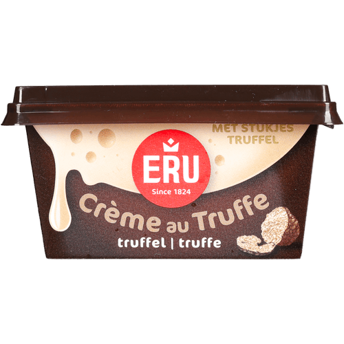 Foto van Eru Creme au truffe au truffe op witte achtergrond