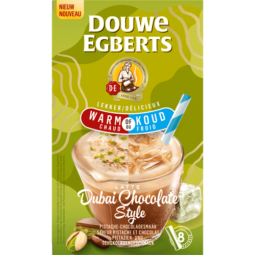 Foto van Douwe Egberts Dubai style warm koud 8 st. op witte achtergrond