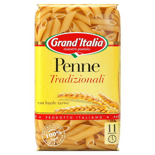 Foto van Grand'Italia Penne op witte achtergrond