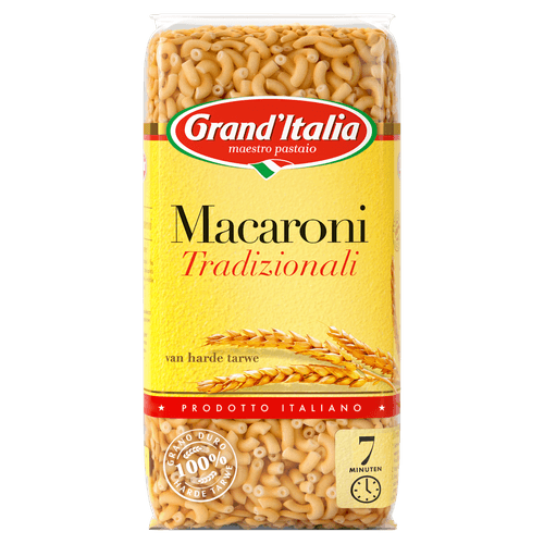 Foto van Grand'Italia Macaroni tradizionali op witte achtergrond