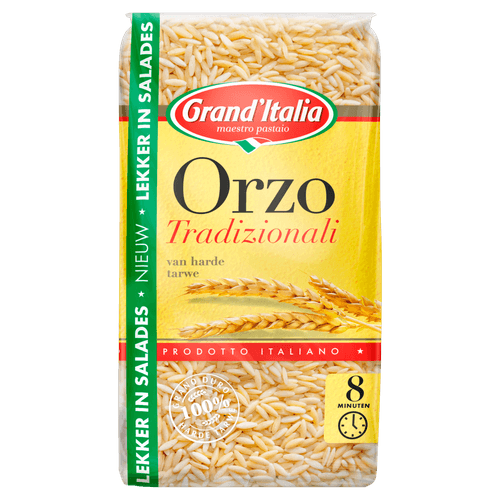 Foto van Grand'Italia Orzo tradizionali op witte achtergrond