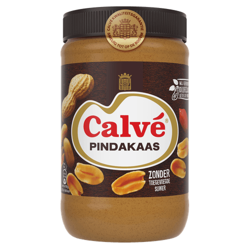 Foto van Calvé Pindakaas op witte achtergrond
