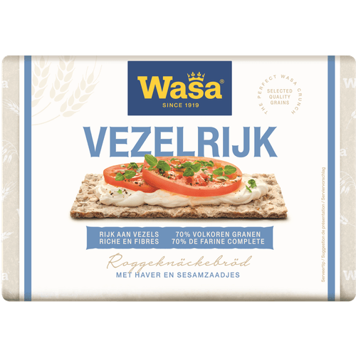 Foto van Wasa Vezelrijk op witte achtergrond