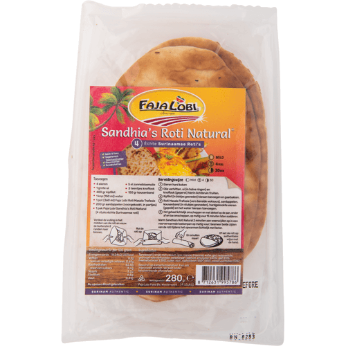 Foto van Faja Lobi Sandhia's roti natural op witte achtergrond