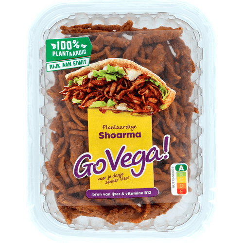 Foto van Go Vega Shoarma op witte achtergrond