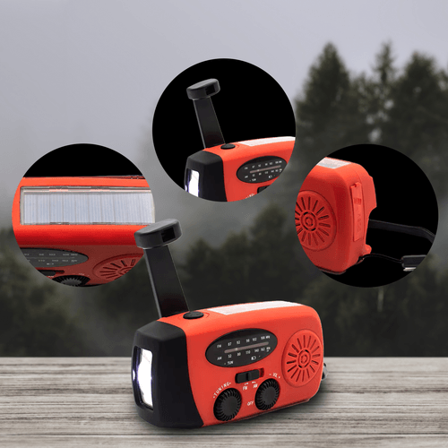 Foto van Denver Noodradio scr-2005 op witte achtergrond