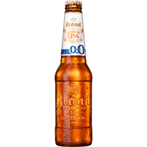Foto van Brand Ipa 0.0% op witte achtergrond