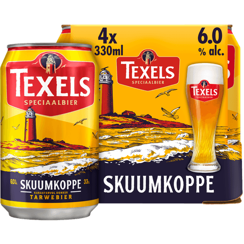 Foto van Texels Skuumkoppe 4x330ml op witte achtergrond