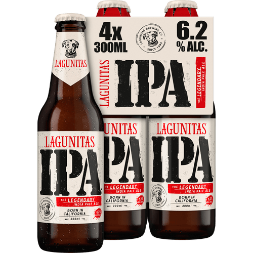 Foto van Lagunitas Ipa 4x30 cl op witte achtergrond