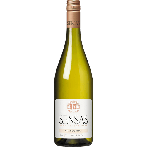 Foto van Sensas Chardonnay op witte achtergrond