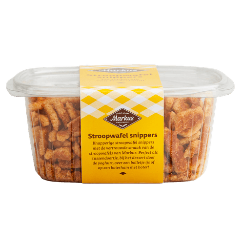 Foto van Markus & Markus Stroopwafelsnippers op witte achtergrond