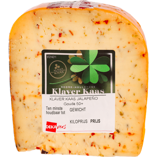 Foto van DekaVers Klaver jalapeno op witte achtergrond