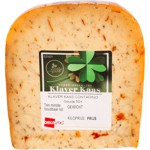 Foto van DekaVers Klaver contadino op witte achtergrond