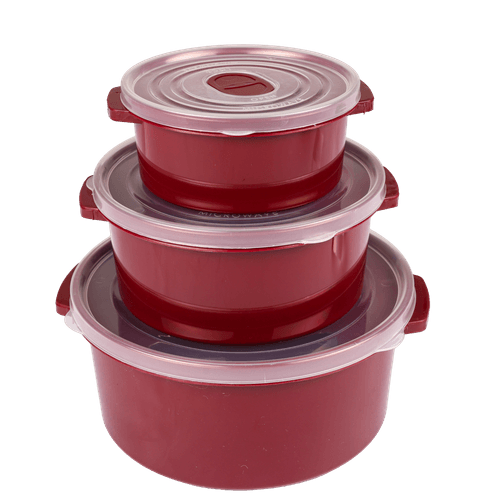 Foto van Magnetronschalen op witte achtergrond