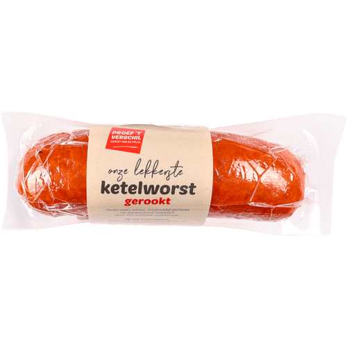 Foto van Proef 't Verschil Ketelworst op witte achtergrond