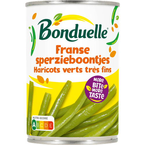 Foto van Bonduelle Sperzieboontjes Frans op witte achtergrond