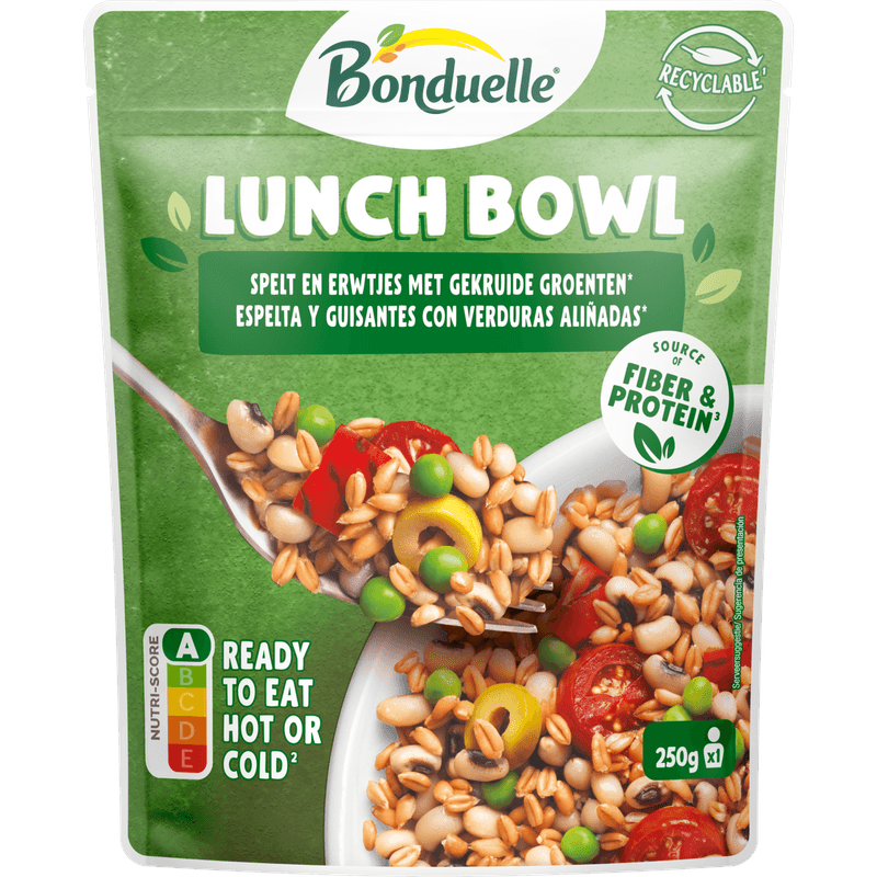 Bonduelle Lunch bowl spelt erwtjes oogbonen
