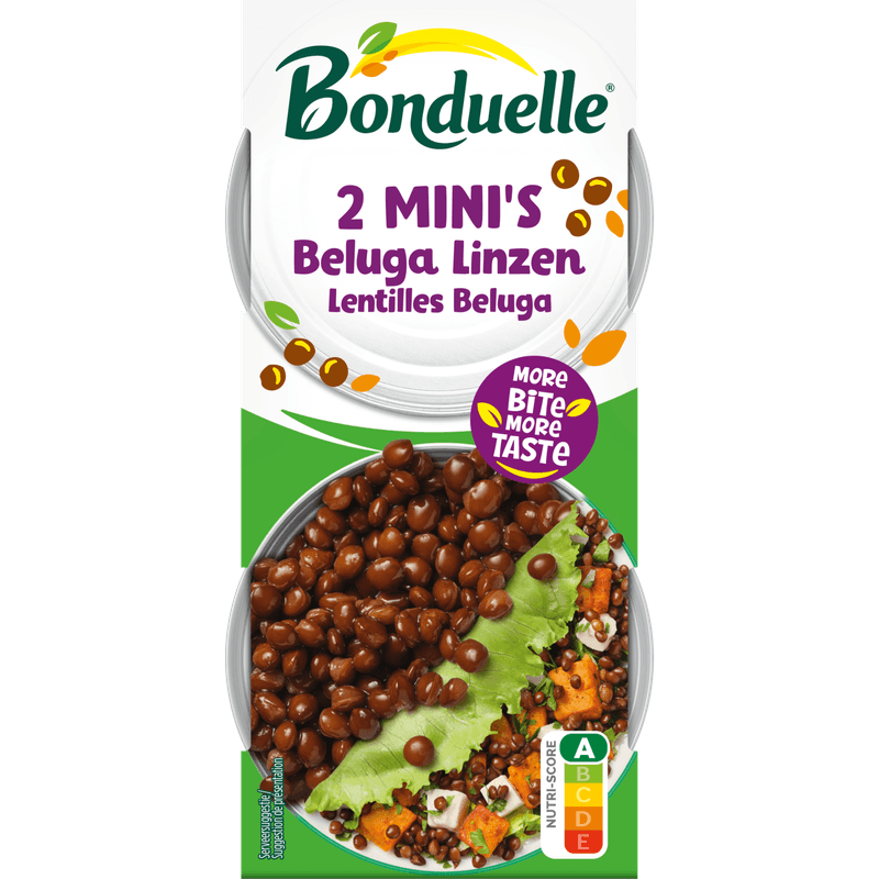 Bonduelle Beluga linzen 2 mini's