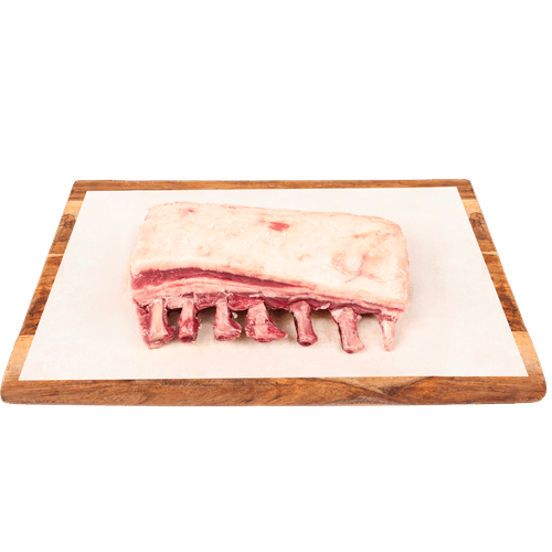 Foto van Polderlam Polderlam lamsrack gram op witte achtergrond