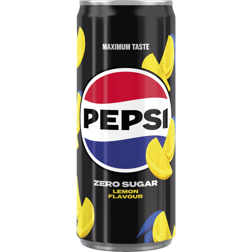 Foto van Pepsi Zero lemon op witte achtergrond