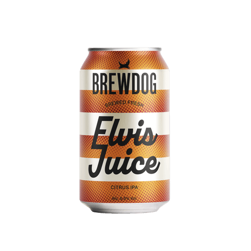 Foto van Brewdog Juice op witte achtergrond