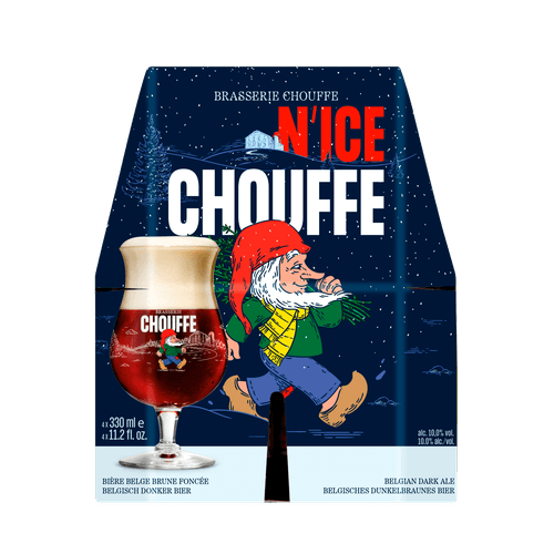 Foto van La Chouffe N'ice op witte achtergrond