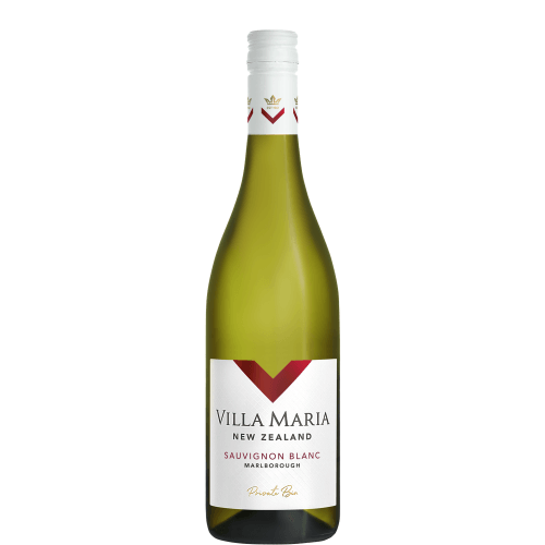 Foto van Villa Maria Sauvignon blanc op witte achtergrond