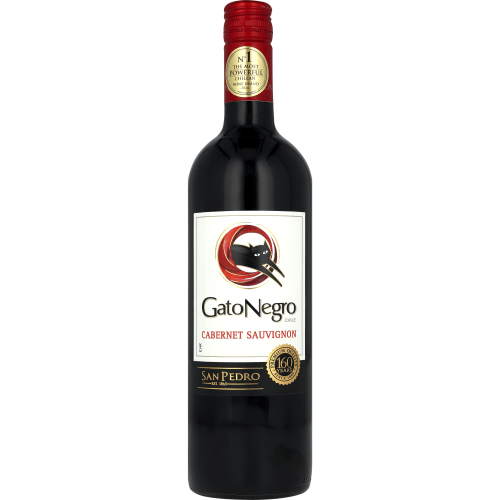 Foto van Gato Negro Cabernet sauvignon op witte achtergrond