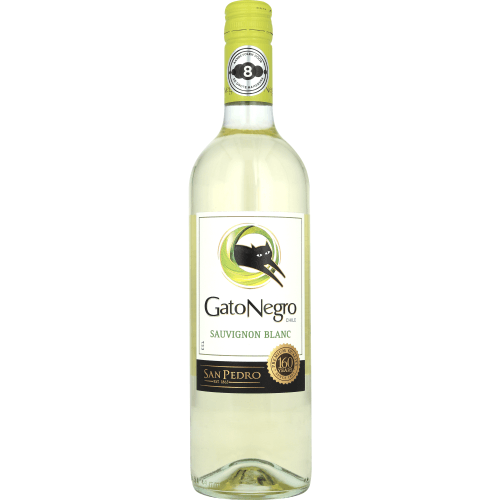 Foto van Gato Negro Sauvignon blanc op witte achtergrond