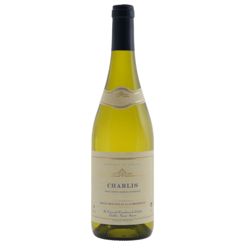 Foto van Chablis op witte achtergrond